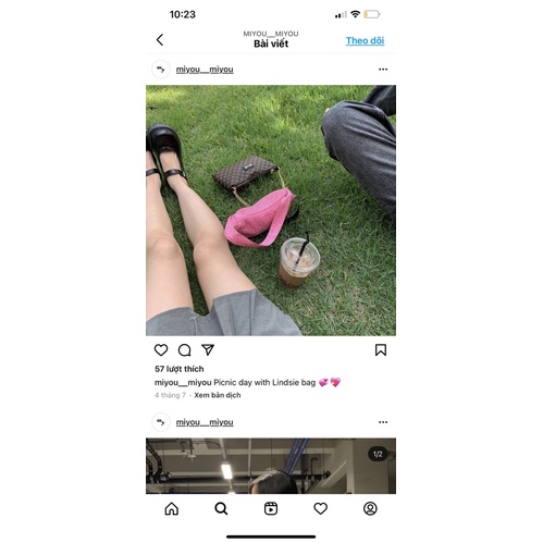 Pass túi xách/ handbag kẹp nách miyou