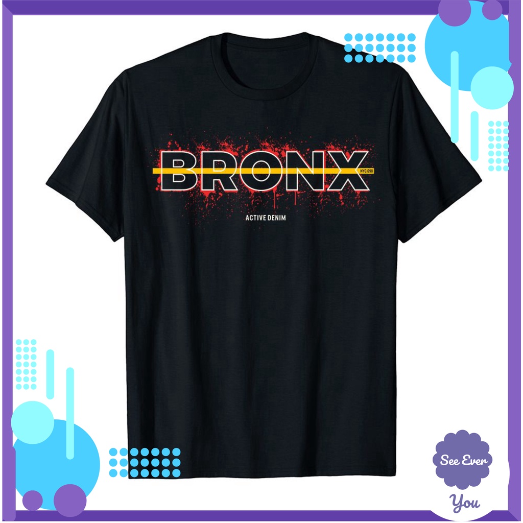 Áo thun cotton unisex in hình bronx abstract graphic [See Ever You]