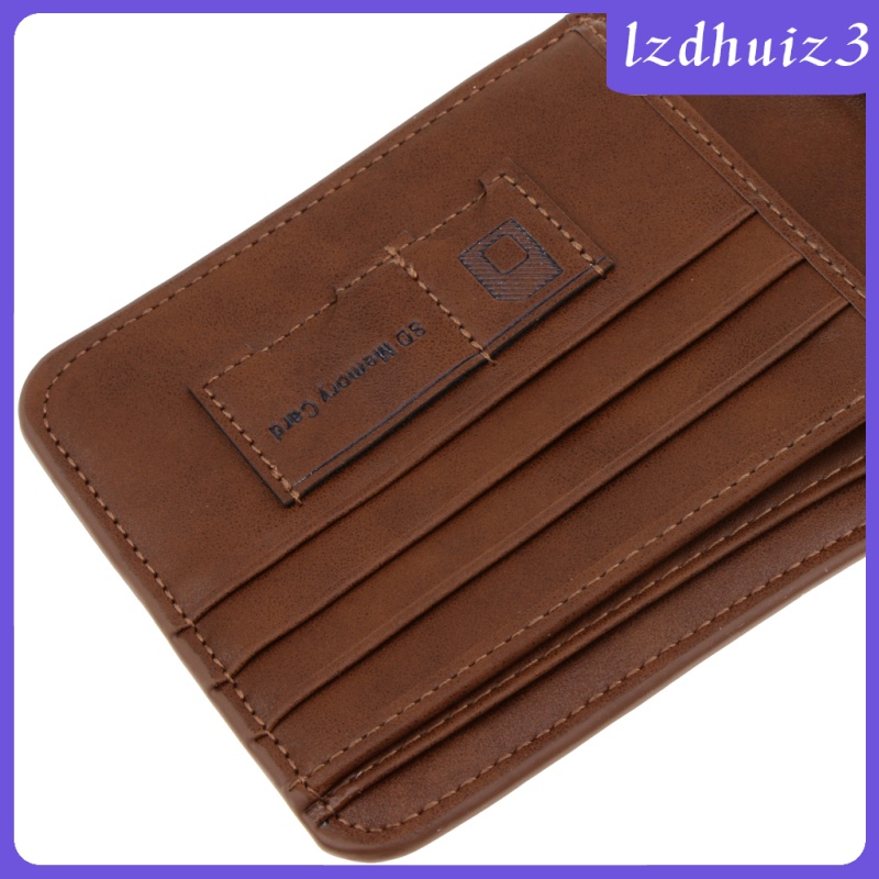 Gemgem Loey Luxury Wallet Mens Portable Soft PU Leather Trifold ID Credit Card Holder Purse