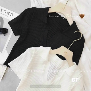Áo croptop cổ V