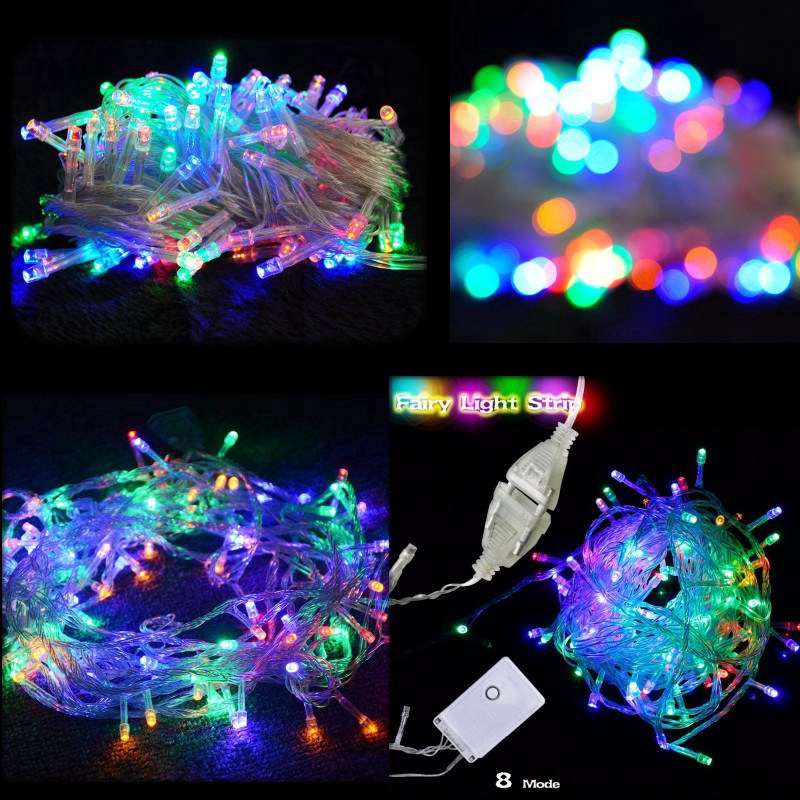 Dây đèn LED dài 10M với 100 bóng dùng trang trí không gian tiệc