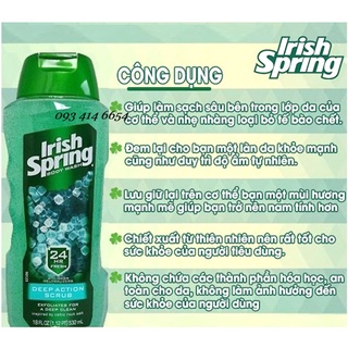 Sữa Tắm Irish Spring Original Cát - Mỹ - 532ml