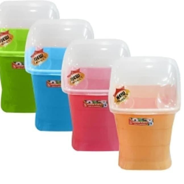 Trong Suốt Hộp Đựng Muỗng Có Nắp Đậy Tiện Dụng