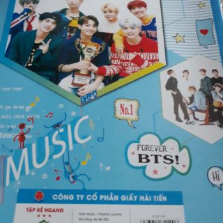 Vở BTS 72 trang ( vở kẻ ngang) sỉ