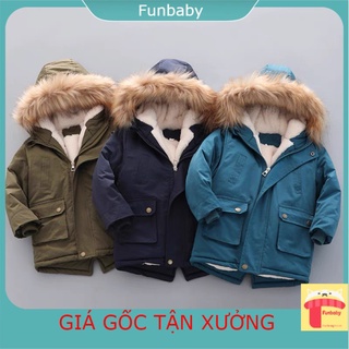 Áo Parka bé trai 4-12 tuổi cúc đồng hàng xuất khẩu xin sò kiểu dáng thời trang
