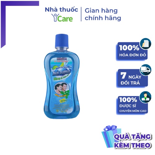 Nước súc miệng Thái Dương hương bạc hà chai 500ml