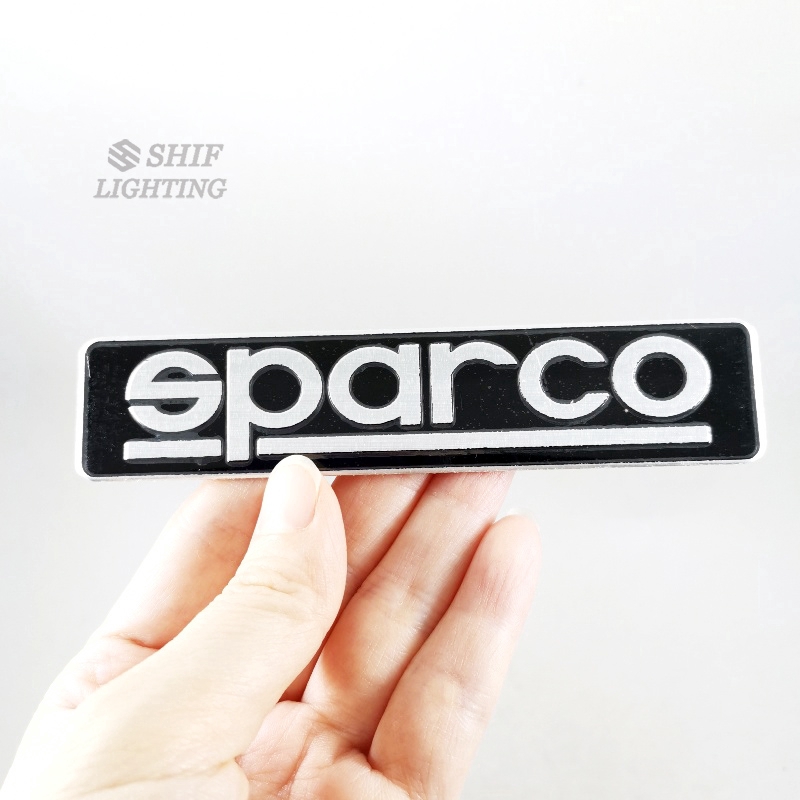 Sticker hợp kim nhôm dán trang trí cho xe hơi Sparco độc đáo