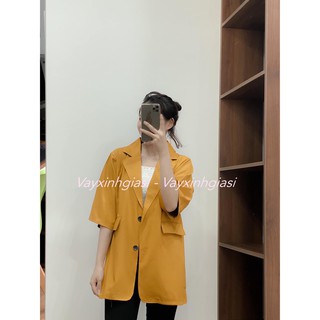 Áo blazer 1 lớp tay lỡ  (Hàng sẵn)