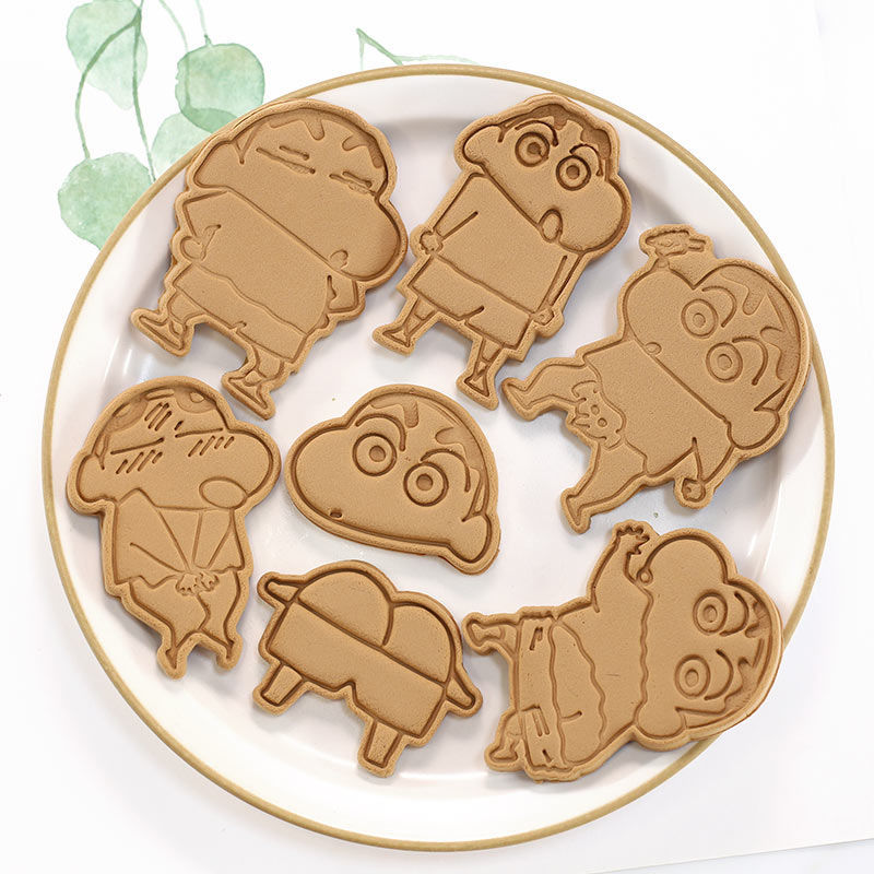 HERA Khuôn Cắt Bánh Quy Tạo Hình 3D Hình Cậu Bé Bút Chì Shin Chan Dùng Trong Nhà Bếp