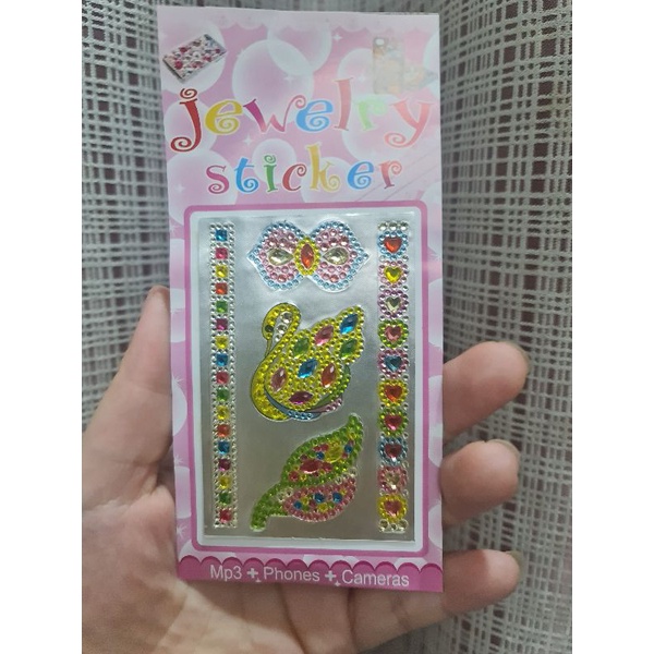 Vỉ sticker hạt đá loại siêu mỏng, lấp lánh, chuyên dùng trang trí ốp điện thoại và đồ dùng