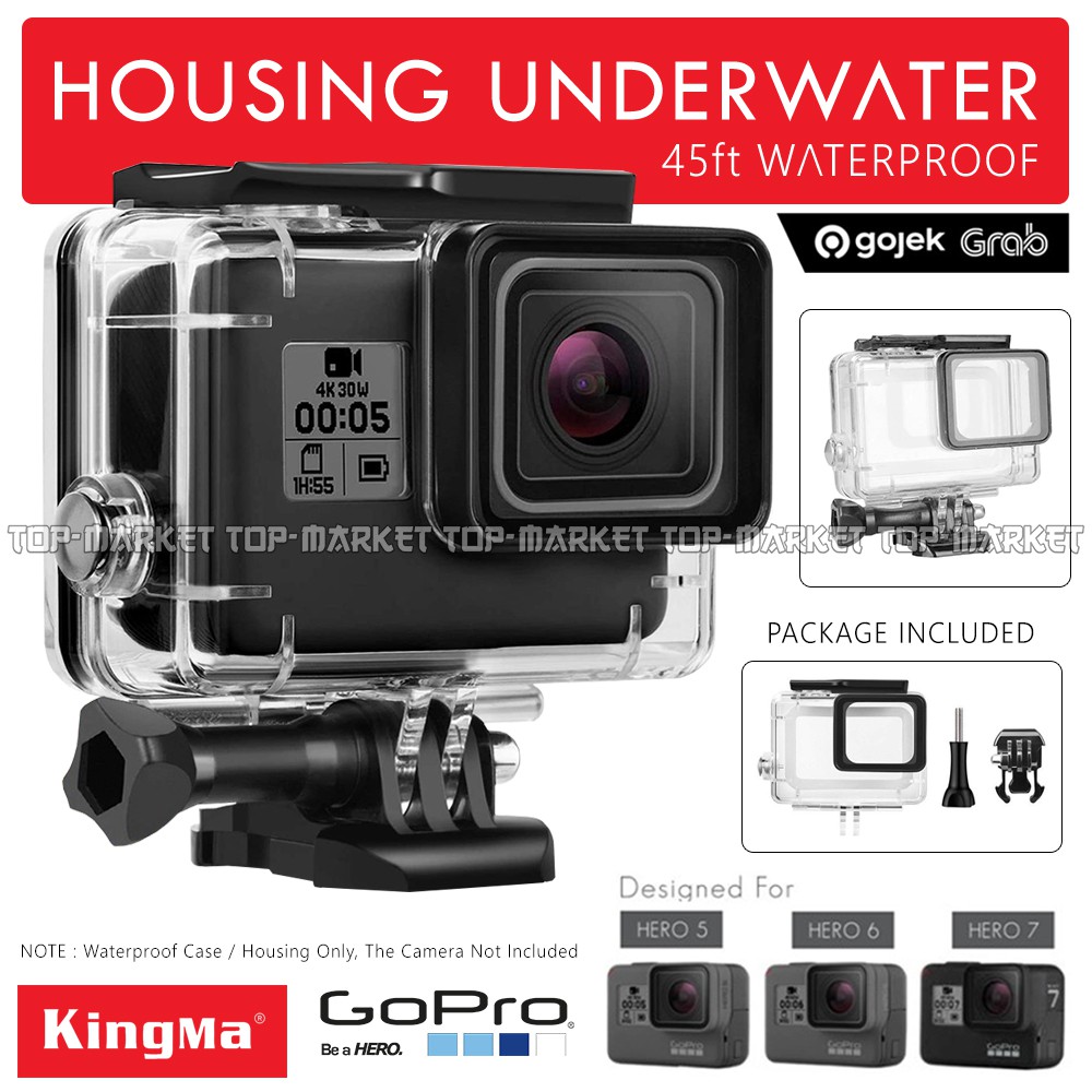 Vỏ Bảo Vệ Chống Thấm Nước 45m Cho Gopro Hero 5 / 6 / 7 Black / Go Pro 2018