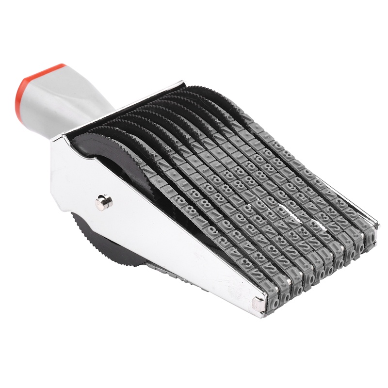 Đa năng 10 chữ số Bảng chữ cái Con lăn Con dấu cao su Tiếng Anh Số chữ cái Emboss DIY Scrapbooking Roller Văn phòng phẩm