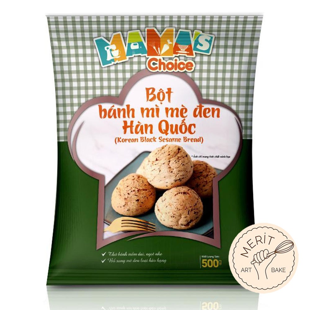 Bột Bánh Mì Mè Đen Hàn Quốc 500gr Mama's Choice