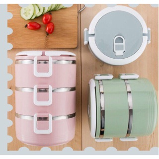 Hộp cơm giữ nhiệt 2 tầng