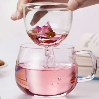 Cốc thuỷ tinh có lõi lọc 350ml