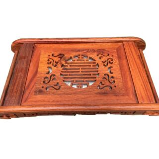 Khay ấm chén gỗ hương size 55