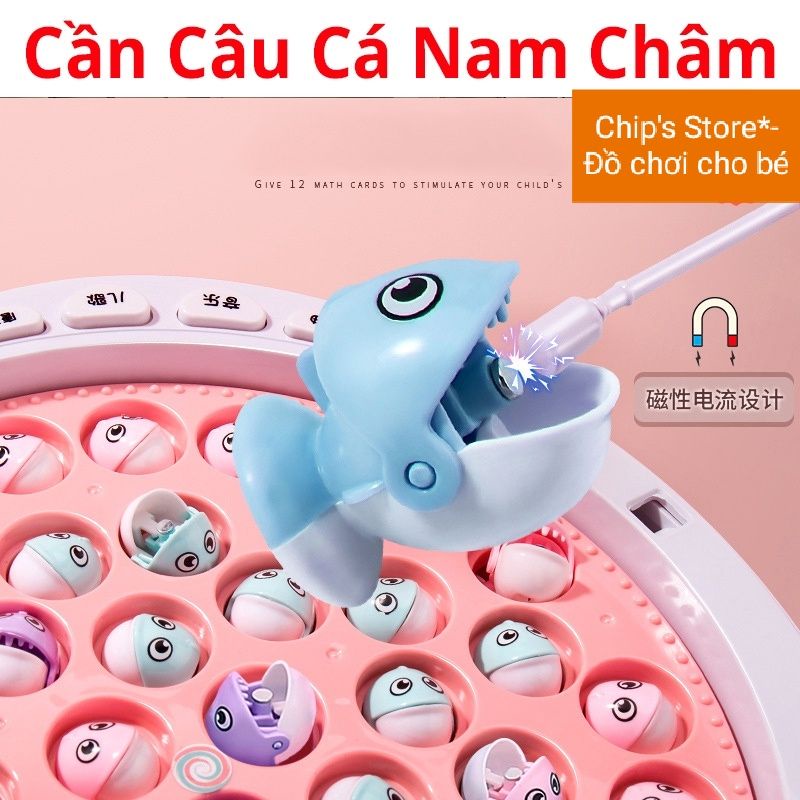 Bộ đồ chơi câu cá hà mã toán học 4in1 cho bé