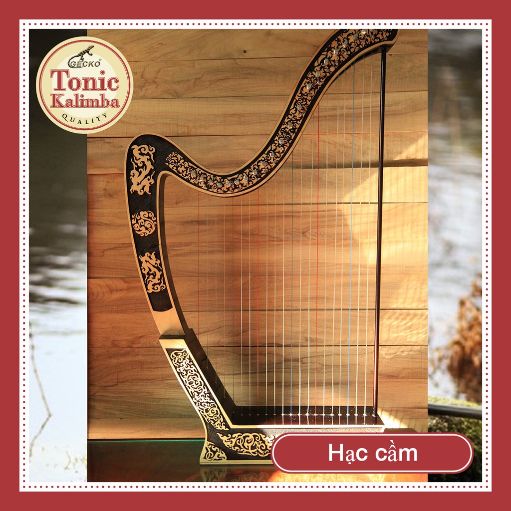Đàn lyre Harp đàn hạc thủ công Tặng full phụ kiện bảo hành thân đàn 10 năm tặng đàn kalimba 17 phím KATENE-W01047