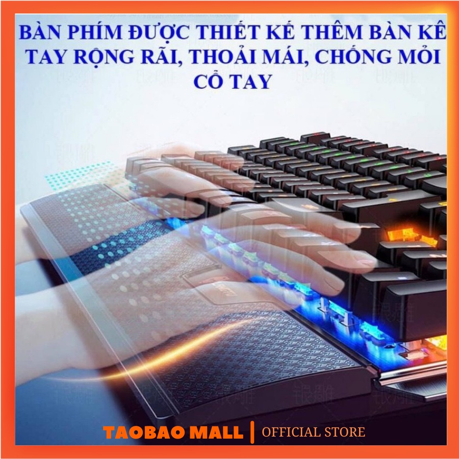 Bàn Phím Cơ Gaming K100 - Full Led - Bàn Phím Máy Tính - Dành Cho Game Thủ - Streamer - HÀNG CÓ SẴN