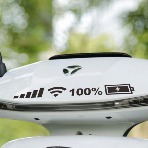 Tem Decal Dán Phản Quang Trang Trí Xe Ô Tô Biểu Tượng Wifi, Sóng Điện Thoại
