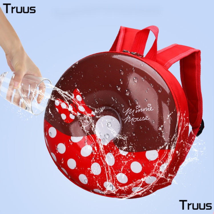 Ba Lô Đi Học Vỏ Trứng Hình Bánh Donut Dễ Thương Cho Bé Mẫu Giáo 3 Tuổi