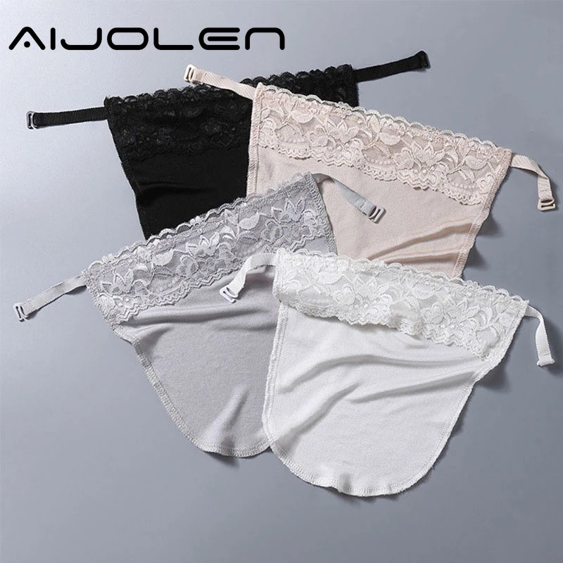 Phụ kiện yếm AIJOLEN cho áo ngực ren lụa chống nhìn trộm