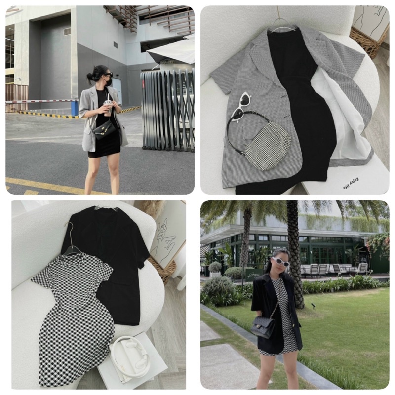 SET ĐẦM BODY KÈM KHOÁC VEST
