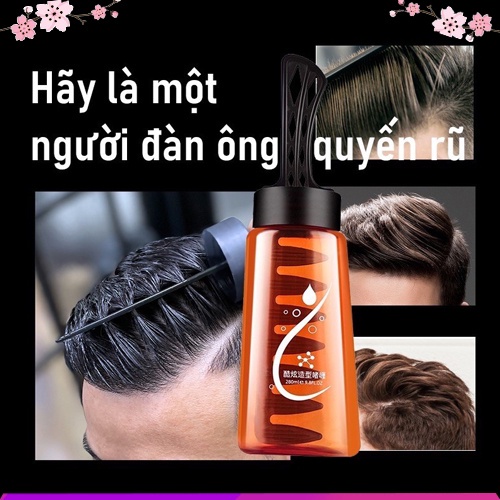Gel Vuốt Tóc Nam Kèm Lược Cao Cấp Chai 260ml