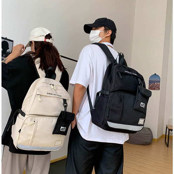 Balo nam nữ thời trang đi học ZIMO cặp đi học nam nữ giá rẻ nhiều ngăn đựng laptop chống nước