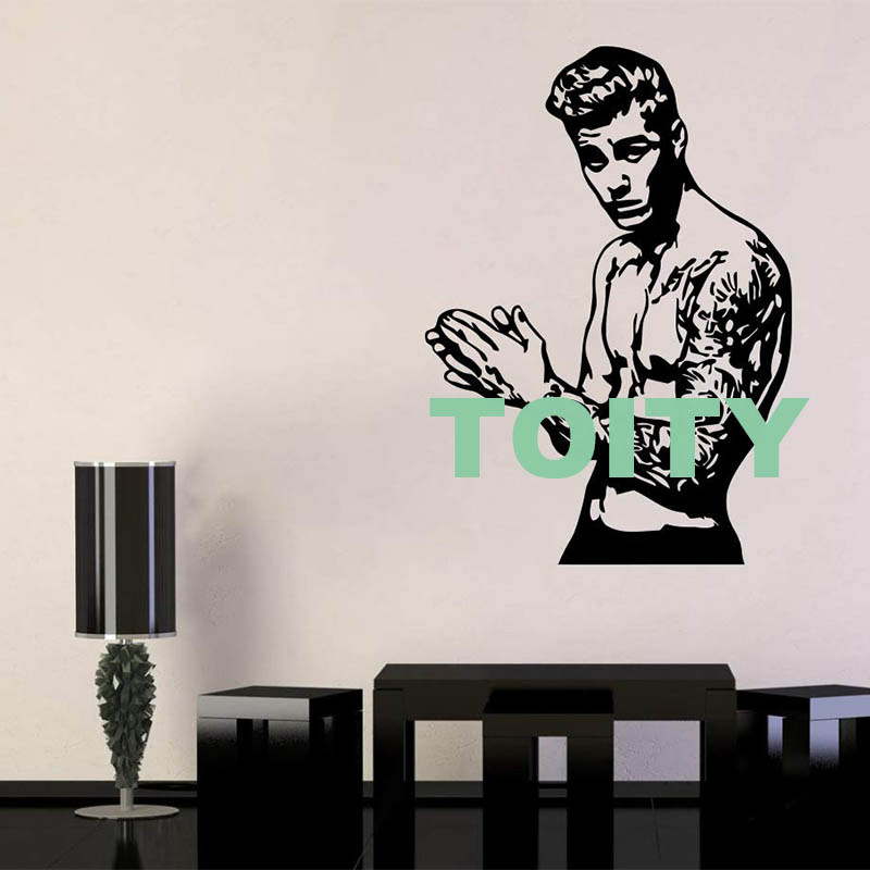 ⭐Giấy dán tường trang trí nội thất đẹp mắt⭐Bộ 15 miếng dán tường hình ca sĩ Justin Bieber