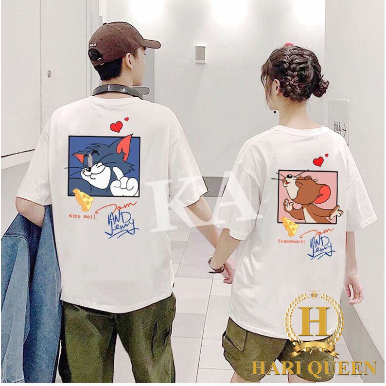 [FREE SHIP ĐƠN TỪ 50K] Áo phông mèo và chuột in lưng đáng yêu KAN0520 1