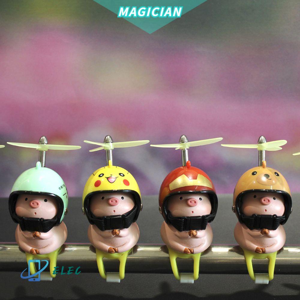 Phụ Kiện Sừng Trang Trí Mũ Bảo Hiểm Hình Chú Heo Vàng Dễ Thương