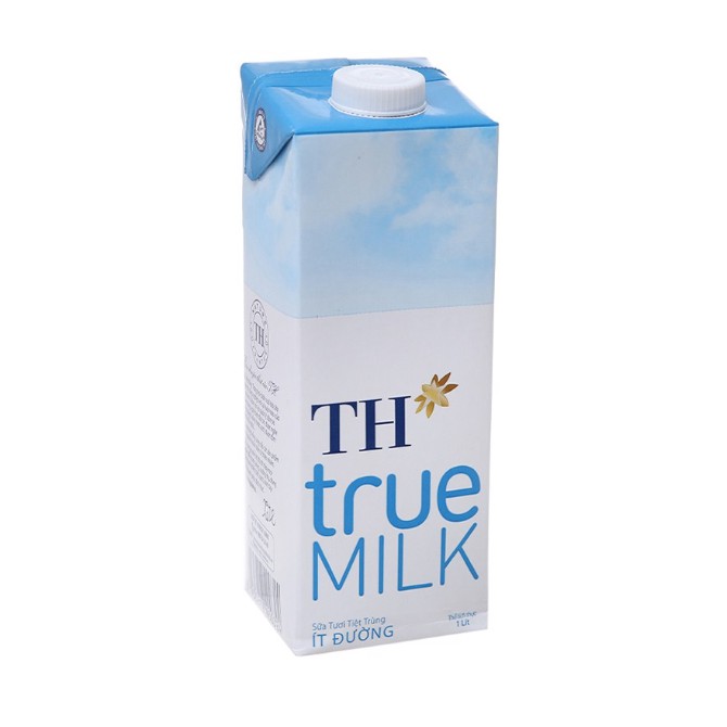 Hộp 1 Lít Sữa Tươi TH True Milk Có Đường - Ít Đường - Không Đường date mới