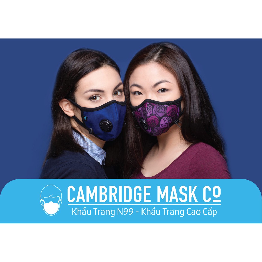 Khẩu trang Cambridge Mask PRO N99 Cao cấp Chống bụi siêu mịn PM2.5 Ô nhiễm không khí Đẹp Thời trang [MẪU MỚI] | BigBuy360 - bigbuy360.vn