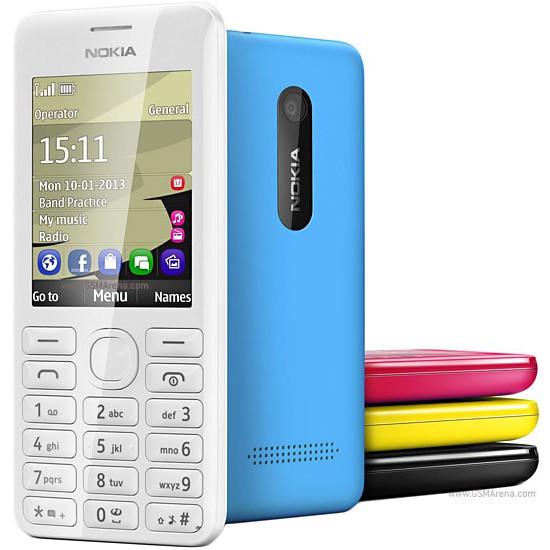 điện thoại nokia 206 2sim - nokia 206 cũ, có sạc + pin kèm theo