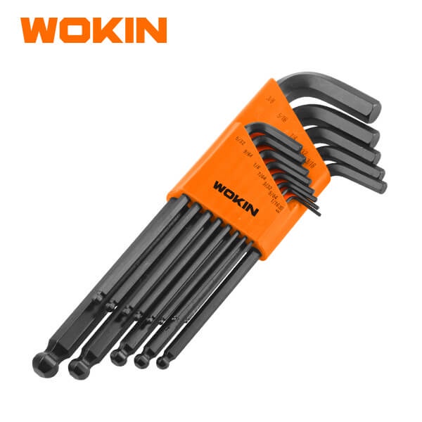 Wokin 208613 - Bộ lục giác đầu bi hệ inch 13 chi tiết