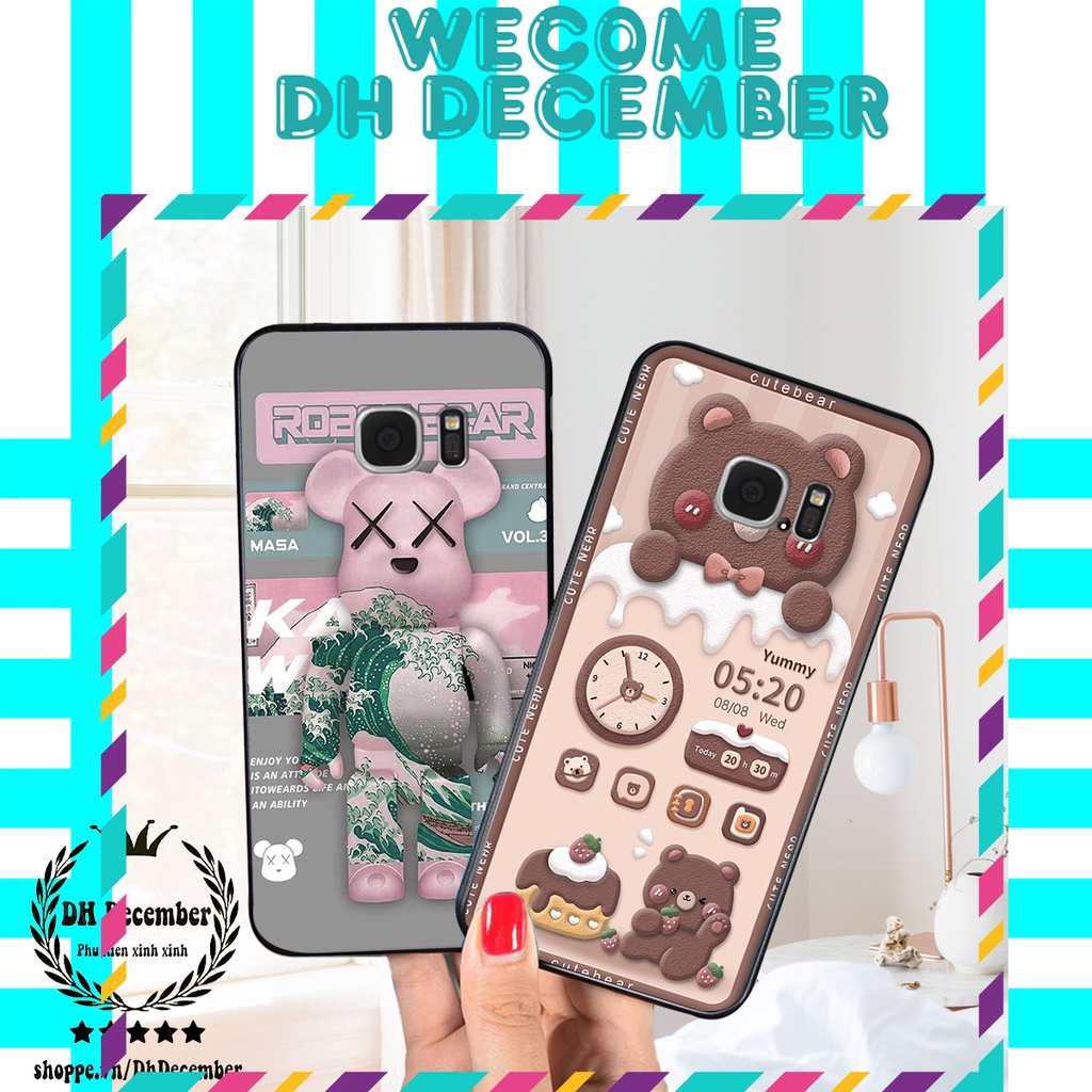 Ốp lưng Samsung S7 / S7 EDGE in hình 3D GẤU HỒNG-GẤU BE3R -XINH XẺO CỰC ĐẸP