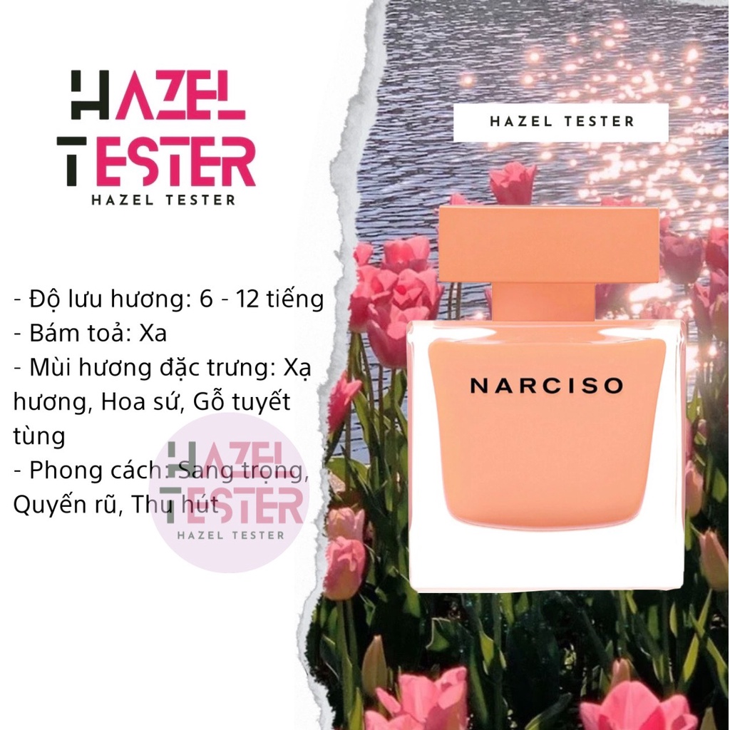 ✨ Nước Hoa Narciso Eau de Parfum Ambrée [ʜᴀᴢᴇʟ ᴛᴇsᴛᴇʀ]