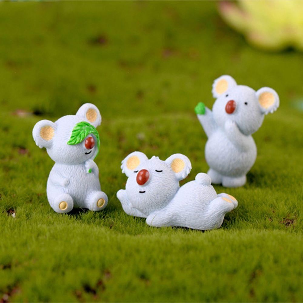 YIYU Đồ trang trí Gấu Koala Mini Bằng Nhựa Resin Dùng Trang Trí DIY