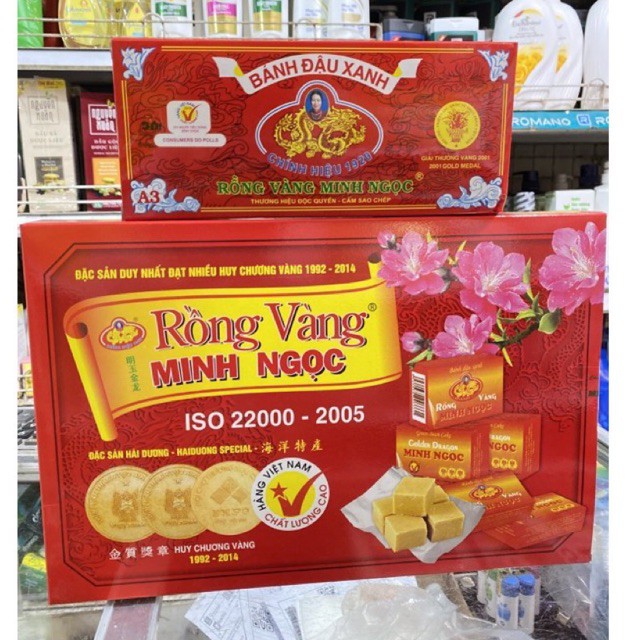 Bánh Đậu Xanh Rồng Vàng Minh Ngọc Hộp