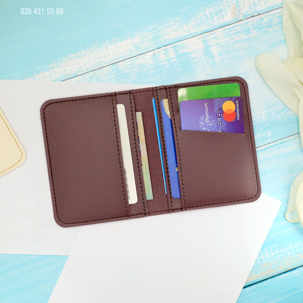 [SEN2] Ví da mini, da PU cao cấp, Đựng thẻ ngân hàng, card visit, tiền.. nhỏ gọn thời trang, Unisex | BigBuy360 - bigbuy360.vn