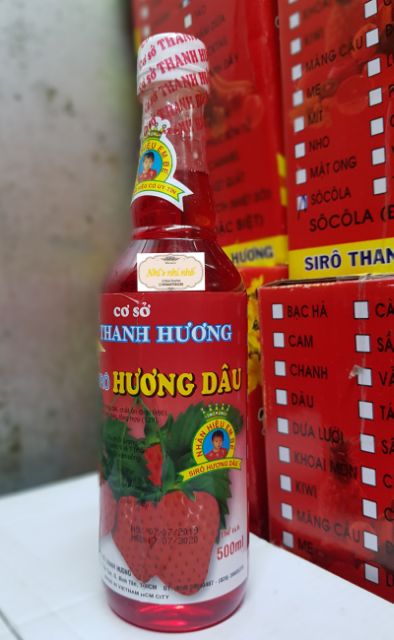 SIRO THANH HƯƠNG  đủ mùi 550ml
