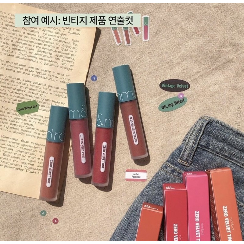SON ROMAND ZERO VELVET TINT MỚI 2021