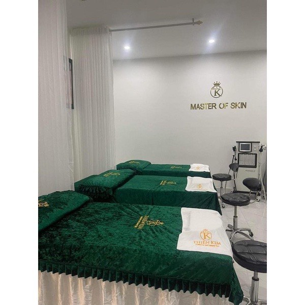 Tấm phủ nhung cao cấp cho spa, tấm phủ giường nối mi, phun xăm