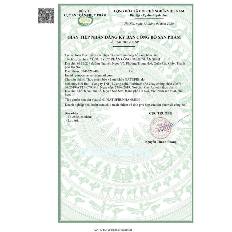 ✅ Natufib chất xơ hoà tan giải quyết táo bón an toàn cho trẻ sơ sinh, trẻ nhỏ, phụ nữ có thai