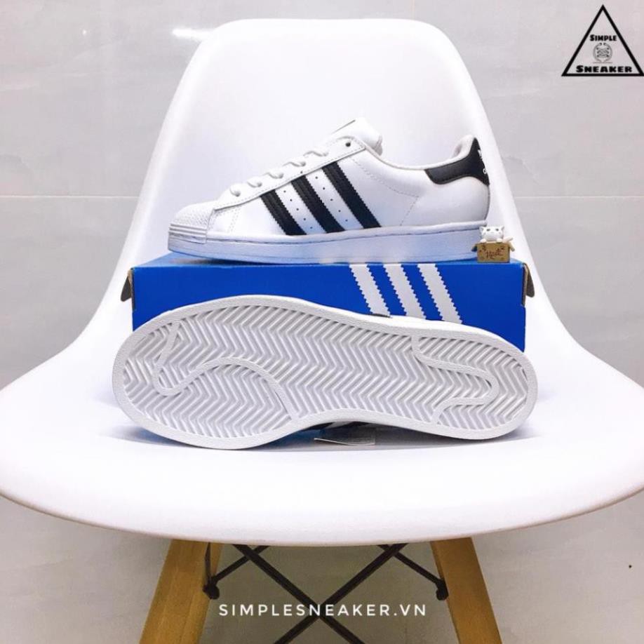 Giày Adidas Chính Hãng 🔴FREESHIP🔴 Adidas Super Star Mũi Sò - Giày Adidas Superstar Tem Vàng Chuẩn Auth -B31