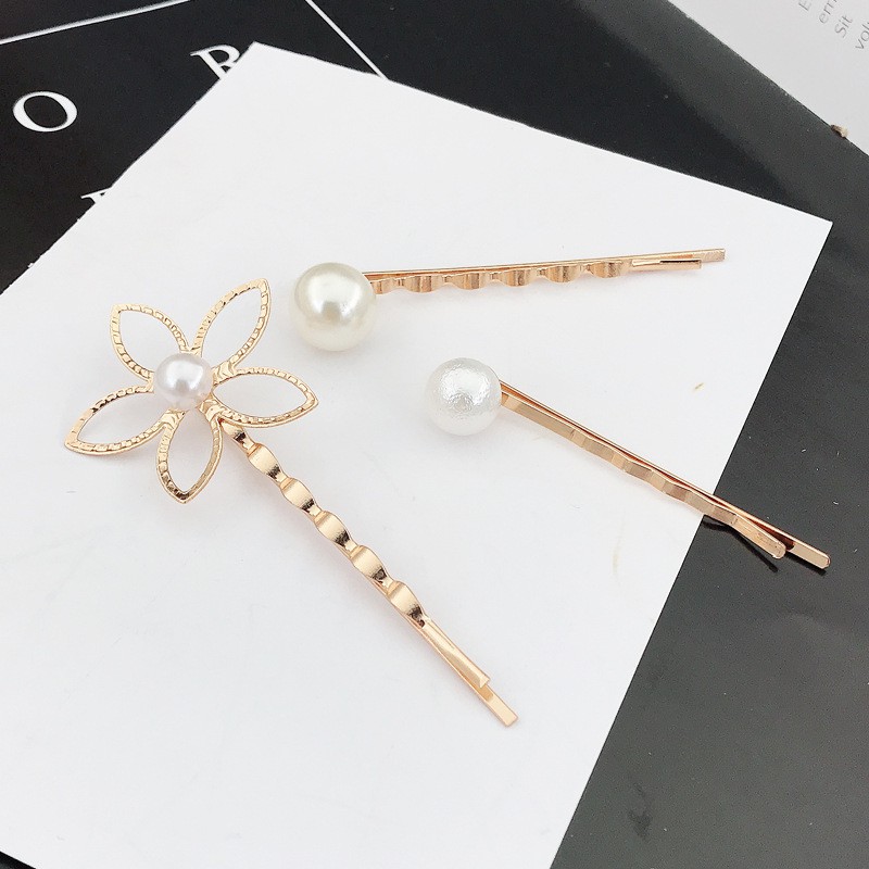 Set 3 kẹp tóc dễ thương phong cách Hàn Quốc 2019 - Kẹp tóc KT04