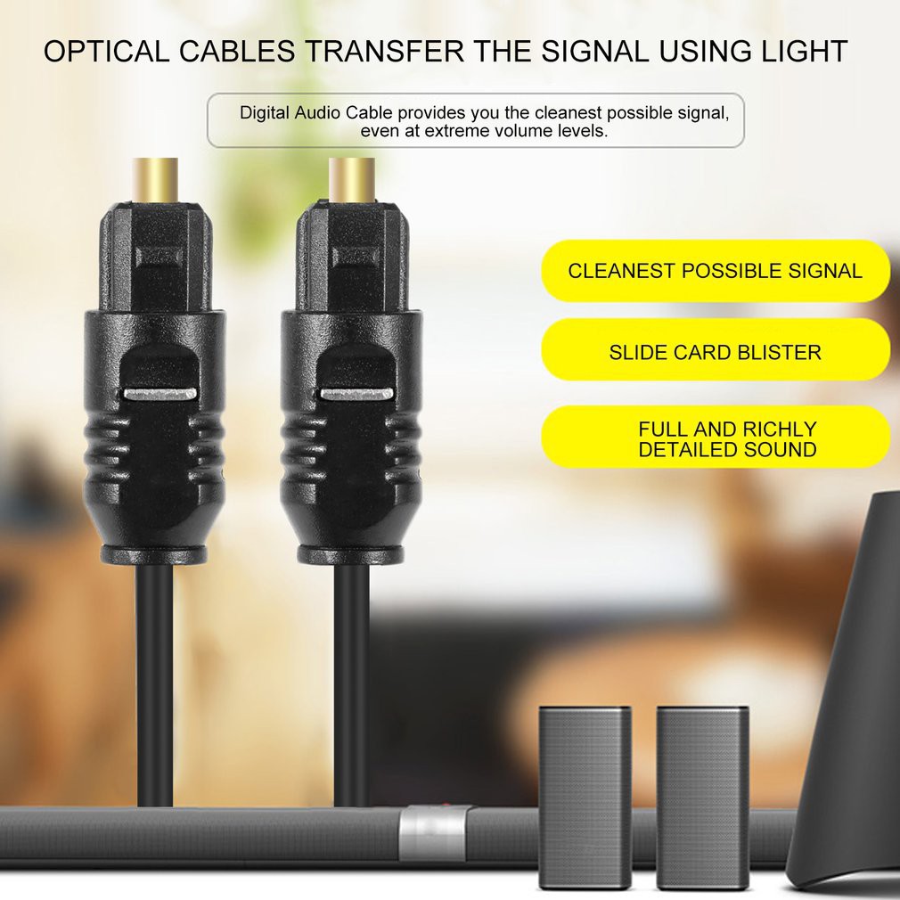 Dây cáp quang âm thanh kỹ thuật số Toslink có chiều dài 1.8 M