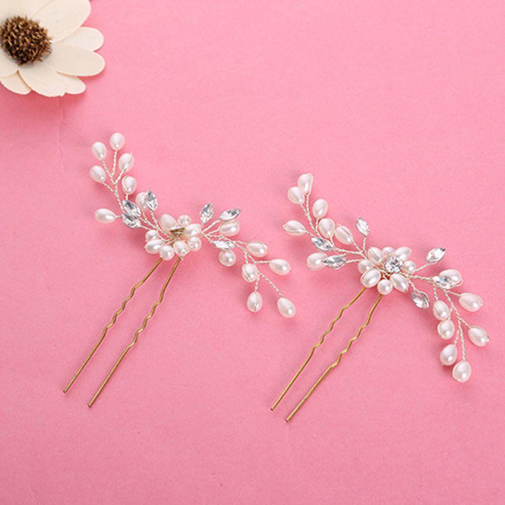 Trâm Cài Tóc Đính Đá Thời Trang Dành Cho Cô Dâu|Kẹp Tóc Handmade Xinh Xắn Dành Cho Nữ