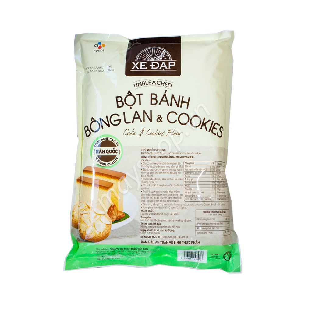 Bột Bánh Bông Lan, Bột Mì Số 8 CJ FOOD (1kg)